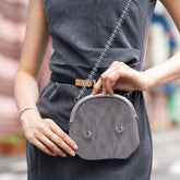 Metallic Chainmail Purse – Retro Silver Mesh Evening Handbag for Women
